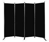 Room Divider 6FT Portable Room Dividers and Folding Privacy Screens, 88'' W Fabric Divider for Room Separation, 4 Panel Partition Room Dividers Screen