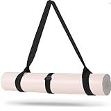 MRZZATA Yoga Mat Carrier Strap - Adjustable Thick and Wide Strap for Carrying Mat or Stretching, Black