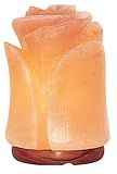 Spantik Tulip Shape Himalayan Pink Salt Lamp | Hand-Carved Rock Salt Flower Lamp | Natural Salt Night Light Desk Lamp for Home Office Decor | Himalayan Salt Lamps Sourced from Pakistan