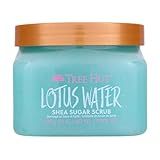 Tree Hut Lotus Water Shea Sugar Scrub, Exfoliating, Hydrating & Moisturizing Body Scrub with Shea Butter & Nourishing Essential Oils, Smooth & Soften Skin, 18 oz