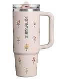 STANLEY Quencher ProTour Flip Straw Tumbler | Leakproof Lid, Straw & Handle | Insulated Stainless Steel | Fits Cup Holders | Perfect Mother’s Day Gift | BPA-Free | 30 oz | Rose Quartz Bouquets