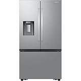 Samsung 26 cu. ft. Mega Capacity Counter Depth 3-Door French Door Refrigerator with Four Types of Ice, Stainless Steel, RF27CG5400SRAA