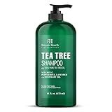 Botanic Hearth Tea Tree Shampoo, Vitamin C, Peppermint, Lavender and Rosemary Oil, Fights Dandruff and Dry Scalp, 16 fl oz