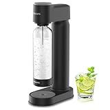 Philips Sparkling Water Maker ADD4901BKOQ/37, Plastic Soda Streaming Machine with Quick Twist Bottle, 1L BPA free PET Carbonating Bottle, Soda Maker Compatible with 60L CO2 Carbonator (NOT Included)