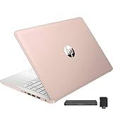 HP Stream 14" HD BrightView Laptop, Intel Processor N150, 16GB RAM, 416GB Storage (128GB eMMC + 288GB Docking Station Set), Intel UHD Graphics, 720p Camera, Wi-Fi, 1 Year Office 365, Win 11 S, Gold.