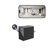 HiSpyCam USB Charger Camera - Wireless Plug Camera - Full HD 1080P - 140 Degree Wide Angle - WiFi Nanny Cam for Home Office Security - Motion Detection Alerts
