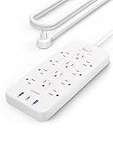 Anker Power Strip with 2100J Surge Protector, Outlet Extender, 5ft Extension Cord with Multiple Outlets, 12 AC, 2 USB A,1 USB C Port for 20W, Home Office, Dorm Room Essentials, TUV Listed