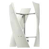500W Vertical Wind Generator, 24V Output Wind Turbine with Controller, Aerodynamic Design, 3 Blades, Auto Windward Adjustment, Ideal for Boats, Gazebos and Mobile Homes
