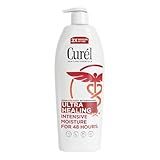 Curel Ultra Healing Intensive Fragrance-Free Lotion For Extra-Dry Skin, Dermatologist Recommended, Ideal for Sensitive Skin, Cruelty Free, Paraben Free, 20 Oz