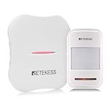 Retekess TH011 Wireless WiFi Motion Sensor,Rechargeable Motion Detector Alarm,App Remote Monitoring,Add Up to 24 Sensors,1 Motion Detector 1 Receiver for Patients,Elderly,Pet,Home