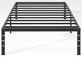 NEW JETO Metal Bed Frame,Twin Size Bed Frame with Storage Space,Heavy Duty Sturdy Mattress Foundation,Easy Assembly,No Box Spring Needed, Black,14 Inch,Twin