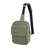 TULLIO Small Camera Bag Crossbody Nylon Sling Bag Purse Waterproof Dslr Bag Compatible with Nikon Sony for Men and Women Ash green