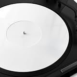 TAKMORK 12" Acrylic Turntable Mat, Record Player Platter Slipmat, White