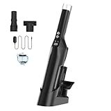 Cordless Handheld Vacuum, 22KPa High Power Suction Car Vacuum Cleaner with Charging Dock, 2-in-1 Crevice Tool, Lightweight Portable HandHeld Vacuum with 200ML Dust Cup for Home/Pet/Car/Office