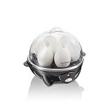 Hamilton Beach 3-in-1 Electric Egg Cooker for Hard Boiled Eggs, Poacher Eggs, Omelet Maker & Vegetable Steamer, Holds 7, Black (25507)