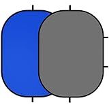 Selens Pop Up Backdrop Collapsible Background 2-in-1 Backdrop, Blue Grey