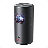 NEBULA Capsule 3 Laser, Outdoor Portable Mini Wi-Fi Smart TV Projector, Upgraded with Google TV, Official Netflix, Dolby Digital, 120 inches Screen and 2.5H Built-In Battery