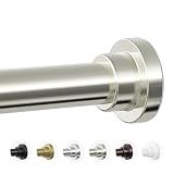 Mcrbeay Shower Curtain Rod, 1" Diameter Heavy Duty Tension Shower Rod