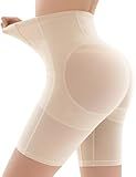 Ousmile Shapewear for Women Tummy Control, Butt Lifting High Waisted Body Shaper Shorts Under Dresses Thigh Slimmer Nude, Large