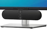 Computer Speakers for Desktop PC Monitor, USB Plug-in, Wired, Computer Soundbar for PC, Laptop Speakers with Adaptive-Channel-Switching, Loud Sound, Deep Bass, USB C Adapter, Easy to Clip on Monitor