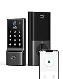 eufy Security Smart Lock C220, Fingerprint Keyless Entry Door Lock, Built-in Wi-Fi, App Remote Control, Front Door Smart Lock Deadbolt, 8Months Battery, Reliable Power, IP53 Waterproof, BHMA Grade 3