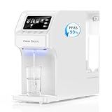 Waken Electric C11S Reverse Osmosis Water Filtration System Countertop 200oz Water Tank 4:1 Pure to Drain 8 Stage RO Filter No Installation for Home Apartment Condo RV