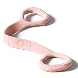 YOTTOY Figure 8 Resistance Band, Elastic Resistance Band with Comfortable Handles for Home Workout, Physical Therapy, Arm, Leg & Glute Training (Pink, 35 LB)