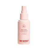 First Aid Beauty Body Acne Spray, 2% Salicylic Acid Maximum Strength Treatment with 360° Sprayer, 3 oz