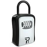 Key Lock Box Outdoor with Code – Realtor Security Lockbox for Spare Keys Outside – Rudy Run Combination Keybox for Home, Office, Garage, Apartment, and Airbnb - 1Pack