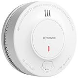 X-Sense Smoke Alarm, 10-Year Battery Fire Alarm Smoke Detector with LED Indicator & Silence Button, SD2J0AX
