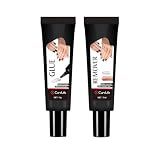 CurvLife 10g Semi Solid Nail Glue for Press Ons with 15ml Nail Glue Remover