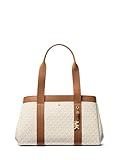 Michael Kors Romee Large Tote, Gold-Tone Hardware/Vanilla/Acorn