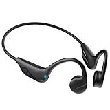 Hitarah Bone Conduction Headphones,Bluetooth V6.0 Open Ear Headphones with Mic,Bone Conduction Earbuds 12Hrs Playtime,IPX5 Waterproof Sport Headphone for Running