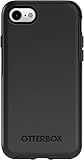OtterBox iPhone SE 3rd/2nd Gen, iPhone 8/7 (not Compatible with Plus Sized Models) Symmetry Series Case - Black, Ultra-Sleek, Wireless Charging Compatible, Raised Edges Protect Camera & Screen