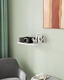 AREAJD Small Mini Projector Shelf/Modem Shelf/Router Shelf/Router Wall Mount/Cable Box Wall Mount,Floating Projector Wall Mount, Projector Shelf for Wall, Holder Stand Accessories White