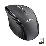 Logitech M705 Marathon Wireless Mouse, Gaming Mouse Wireless, 2.4 GHz USB-A Receiver, 5-Programmable Buttons, 3-Year Battery, PC, Mac, Laptop, Chromebook - Black