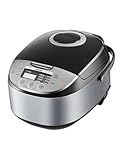 COMFEE' Rice Cooker 12 Cups Cooked/6 Cups Uncooked, Portable Non-Stick Rice Maker, Japanese Rice Cooker with Fuzzy Logic Technology, 24-Hour Timer Delay, 11 Presets, Steamer, Fast Cooker, Grain Cooker, Black