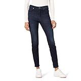 Amazon Essentials Women's Mid-Rise Stretchy Skinny Jeans, Dark Wash, 4 Short