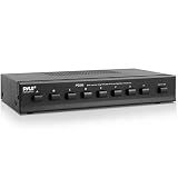 Pyle Premium New and Improved 8 Zone Channel Speaker Switch Selector Hub Distribution Box for Multi-Channel High Powered Stereo Amplifier A/B/C/D Switches | 8 Pairs Of speakers - PSS8