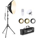 UBeesize Softbox Photography Lighting Kit, 20'' x 20'' Professional Softbox Lighting Kit with 85W 3000-7500K LED Bulbs, Studio Lights for Photography/Live Streaming/Video Recording