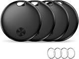 Smart Tracker Tag Item Finder 4Pack, Compatible with Apple Find My APP (iOS Only), IP67 Waterproof, Replaceable Battery, Suitable for Luggage, Bags, Wallets, Backpacks, Keys (weTag mini)