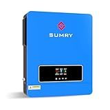 SUMRY Solar Inverter Charger, 3600W DC 24V to AC 110V Hybrid Voltage Converter with 120A MPPT Charge Controller, Pure Sine Wave Power for Battery-Less or AGM Lithium Battery Home Energy System