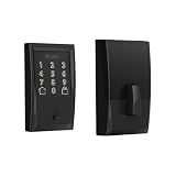 Schlage Encode Smart WiFi Deadbolt Lock with Century Trim, Matte Black