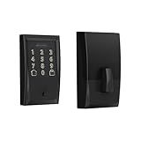 Schlage Encode Smart WiFi Deadbolt Lock with Century Trim, Matte Black