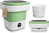 Portable Washing Machine, 16L Upgraded with Spin Basket Laundry Machine, 3 Cleaning Modes Suitable for Small Clothes, Foldable Design Ideal for Hotel, Campain, Apartment and Home