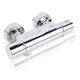 Eazy2hD Thermostatic RV Shower Faucet, 4” Camper Shower Faucet, Chrome RV Shower Valve, RV Shower Faucet Replacement, RV Tub Faucet With Shower Diverter for RV, Camper, Motorhome and Travel Trailer