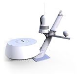 Scanstrut PTM-R1-1 Tapered Radar Mast for Lights, Cameras, GPS/VHF Antenna, and Raymarine, Garmin, Navico BR24/3G/4G Radomes