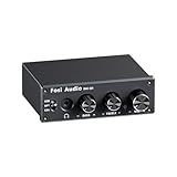 Fosi Audio Q4 DAC Headphone Amp for PC, Desktop Digital to Analog Audio Converter for Home Stereo Amplifier and Powered Speakers, PC-USB/Optical/Coaxial Inputs, 3.5mm Headphone/RCA Outputs