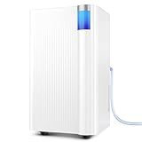 Cagstul 2500 Sq.Ft Dehumidifier for Basement with Drain Hose, 34 Pints Dehumidifiers for Home Large Room Bathroom Bedroom,3 Modes, Adjustable Humidity Control, Timer, Auto Defrost, Sleep Mode