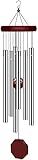 Memorial Wind Chimes Outdoor Large Deep Tone, Sympathy Wind-Chime Personalized with 6 Tuned Tubes, Elegant Chime for Garden Patio Balcony and Home